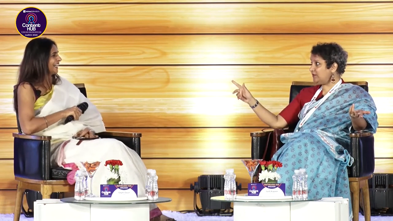 Jyoti Kapoor's session on a writer's journey moderated by Gayatri Gauri
