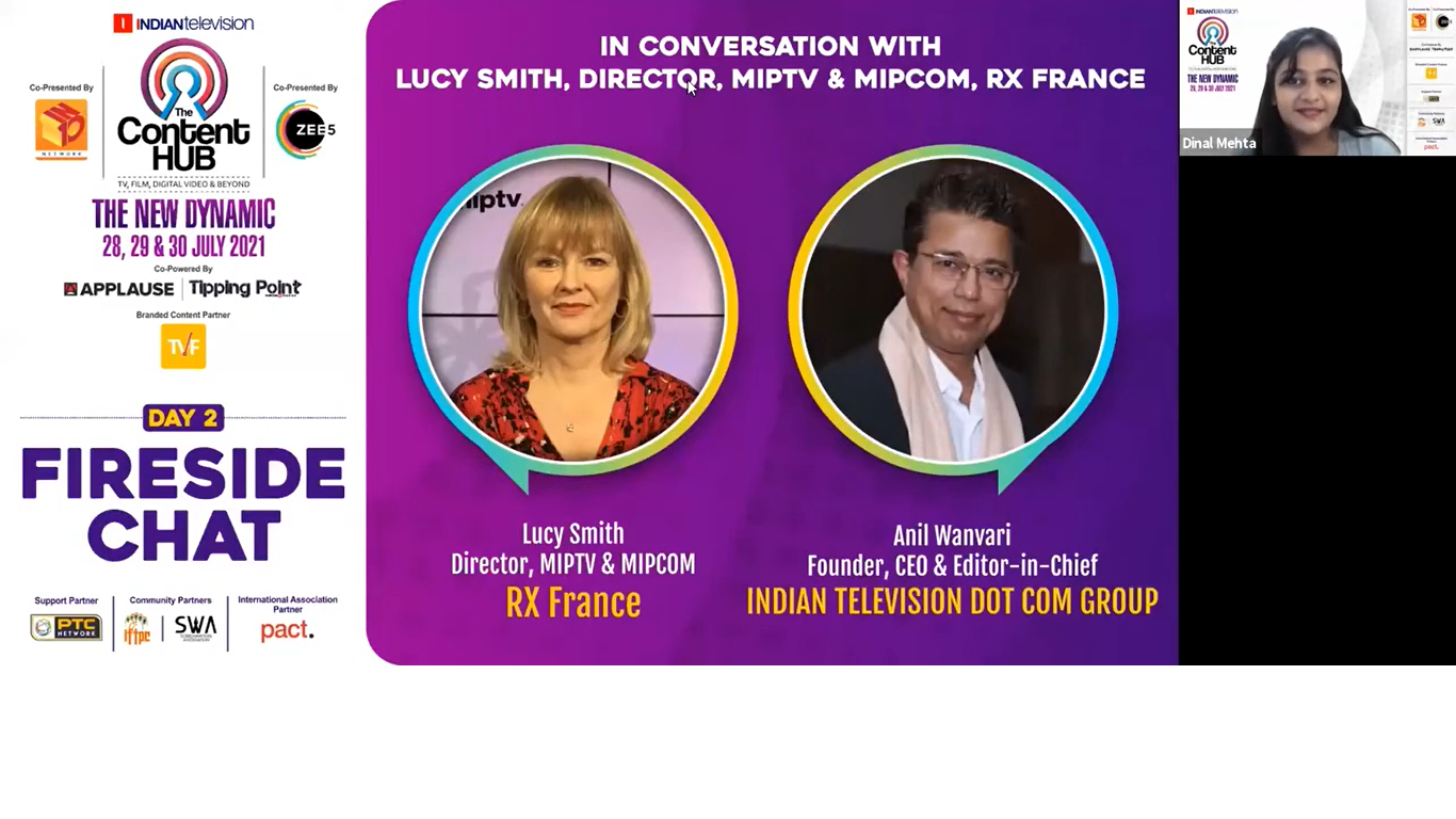 The Content Hub 2021_ Day 2 - In conversation with Lucy Smith Director, MIPTV & MIPCOM RX France